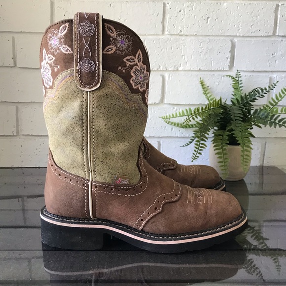 Justin Boots Shoes - Justin Gypsy Boots Barnwood Brown Cowhide L9951